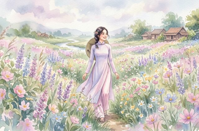 Minh họa ý nghĩa tên Anh Phương