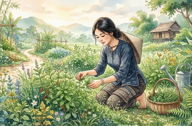 Minh họa ý nghĩa tên Anh Thảo