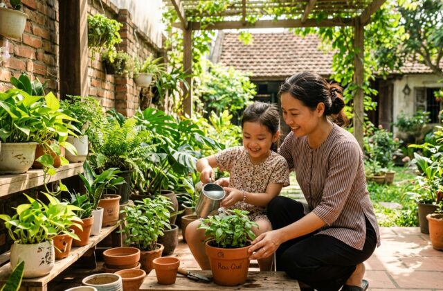 Minh họa ý nghĩa tên Bích Thảo