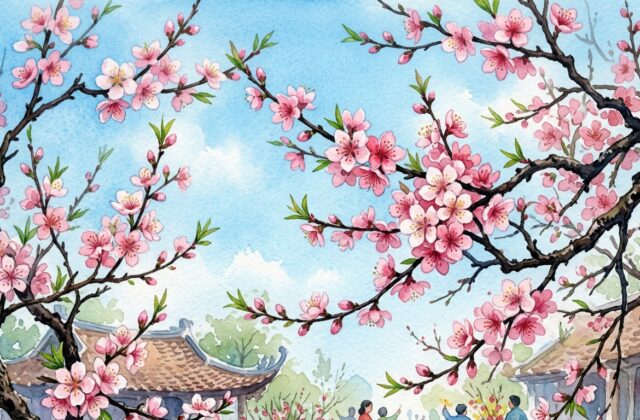 Minh họa ý nghĩa tên Anh Đào