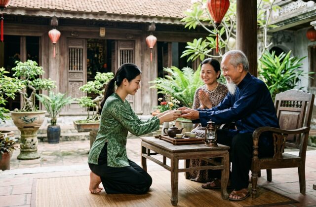 Minh họa ý nghĩa tên Hiếu Hạnh