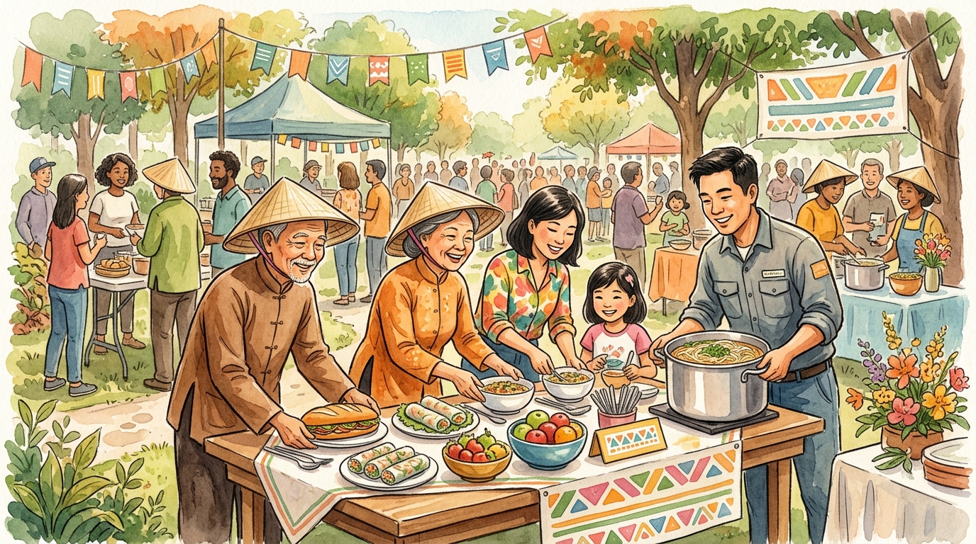 Cộng đồng giúp đỡ nhau thể hiện lòng nhân ái của con người