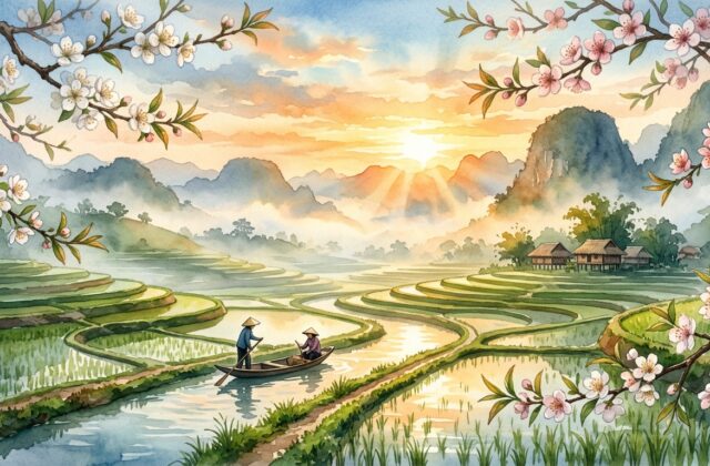 Minh họa ý nghĩa tên Ban Mai
